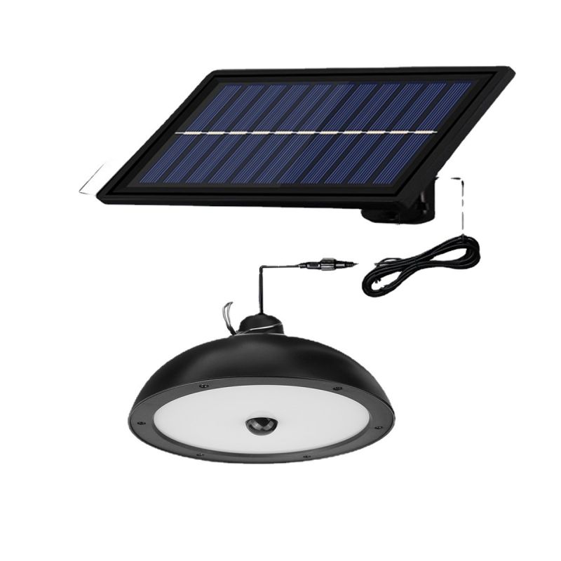 Luz de pared solar de doble cabeza retro con sensor de movimiento para patio impermeable al aire libre