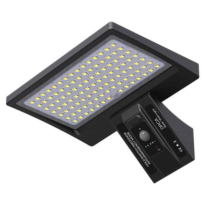 Luz de pared solar impermeable al aire libre con cola de ballena de alto lumen 3/5/8W